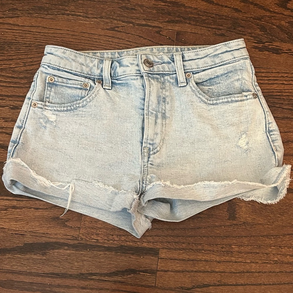 Light Blue Denim Kids Shorts